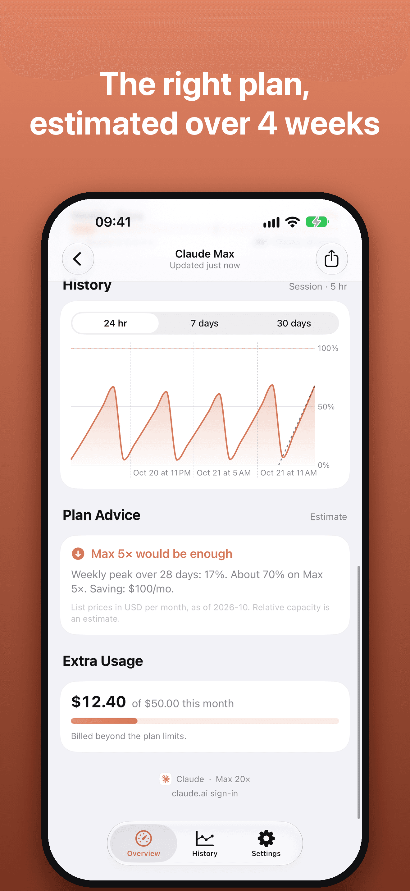 Plan advisor and history