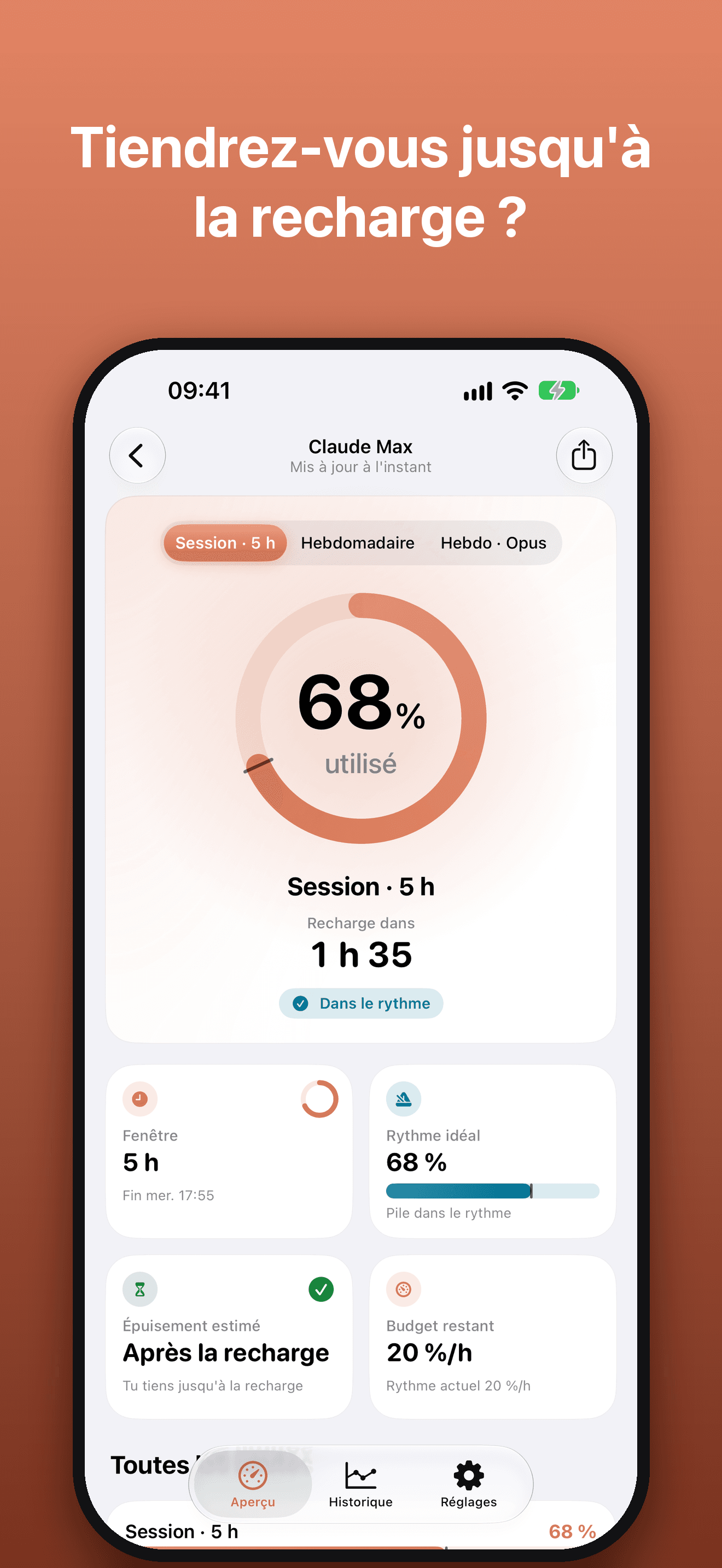 Tiendrez-vous jusqu'à la recharge ?